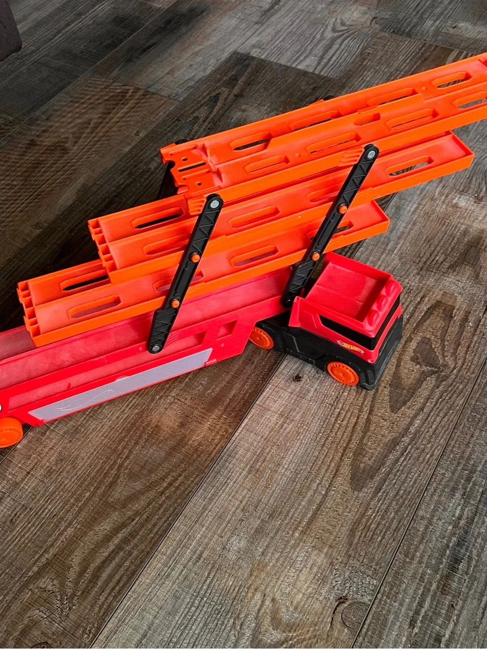 Red & Orange Kids Car Transporter Truck Toy - Durable Play Vehicle